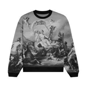 The Triumph of Venus Unisex Sweatshirt - Artistic Pullover Jumper, Renaissance Art Lover Gift, Vintage Painting Graphic Top, Museum Inspired