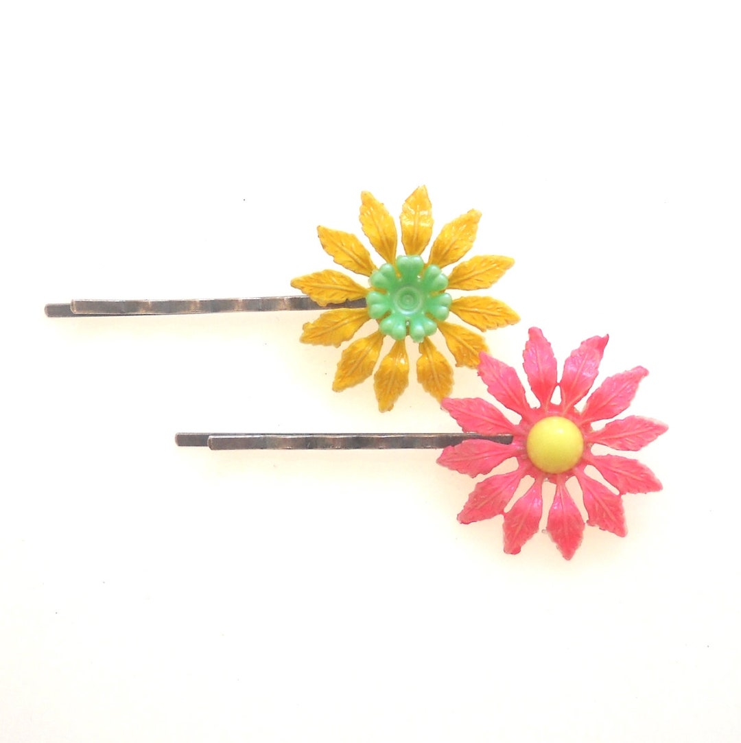 Free Gift Flower Hair Pins Hair Pins Flower Bobby Pins Etsy