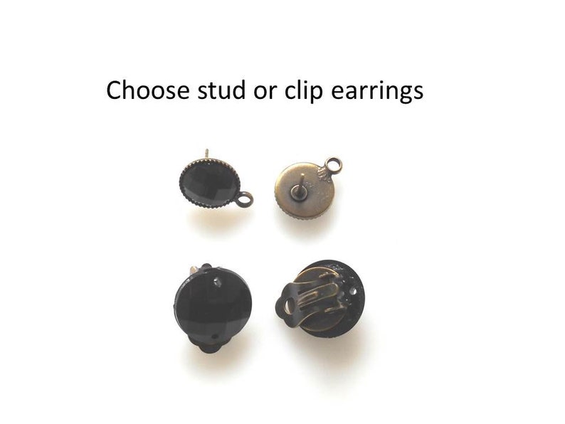 Black earrings, Beaded Earrings, Statement earrings Trendy, Round Earrings, Textile Earrings , Dangle Earrings Drop, Boho Earrings Hippie image 6
