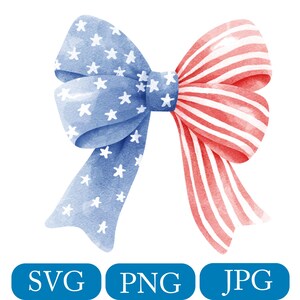 Paquete SVG de lazo de coqueta de EE. UU., América retro PNG, lazo patriótico PNG, niña PNG, 4 de julio PNG, lazo americano PNG, chica americana coqueta PNG.