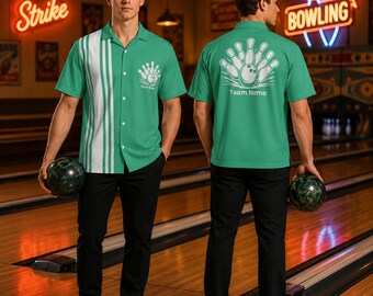Custom Bowling Shirt, Personalized Bowling Team Shirt, Bowling League Uniform, Custom Name Bowling Jersey, Bowler Gift