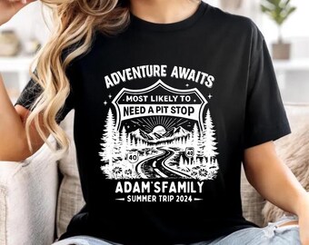 Family Vacation Shirt, Custom Family Trip Shirt, Adventure Awaits Tee, Matching Family Shirts, Road Trip Shirt