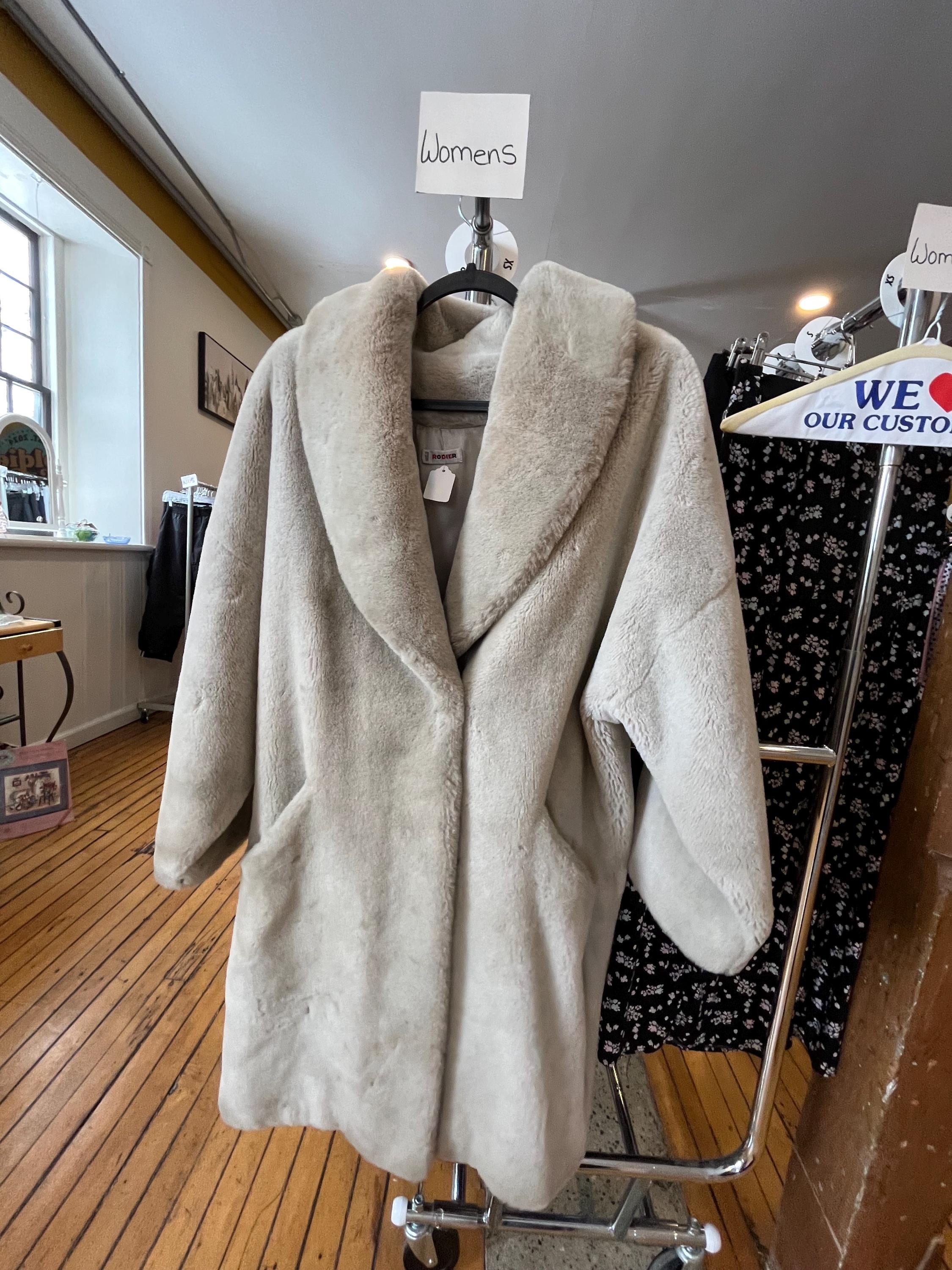 Vintage Faux Fur Coat - Made in France