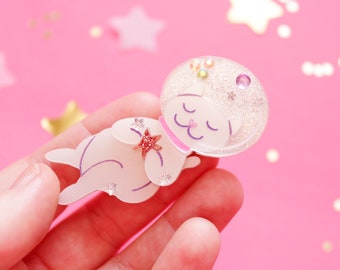 Space Cats Brooch