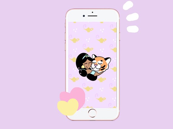 Disney Iphone Wallpaper Jasmin Princess Phone Background Etsy Ireland
