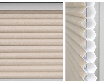 Persianas plisadas tipo panal de abeja con filtrado de luz personalizado / Persianas para ventanas / Persianas reductoras de ruido