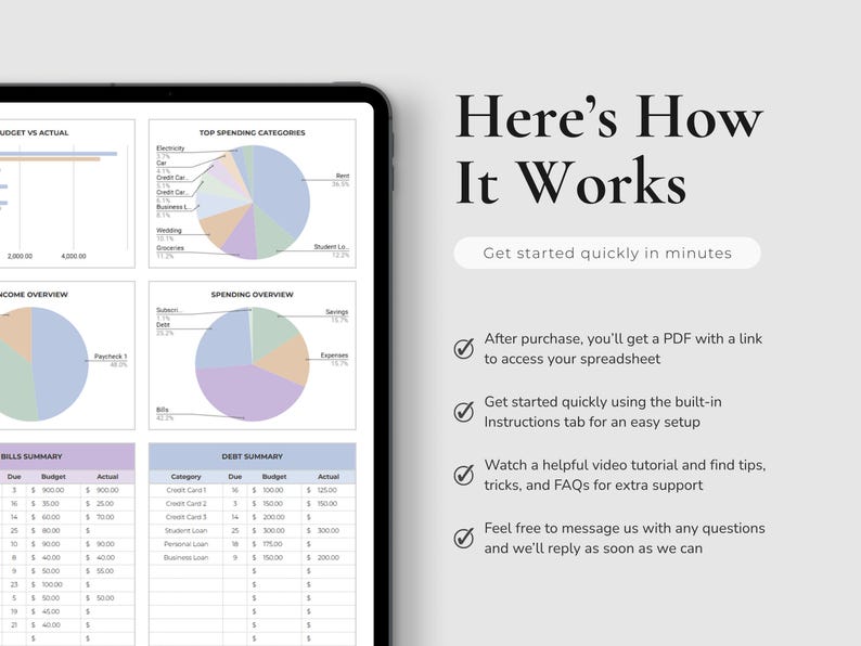Explanation on how to access the Monthly Budget Spreadsheet for Google Sheets