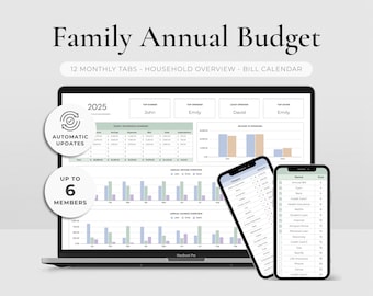 Family Annual Budget Spreadsheet Google Sheets Couples Budget Planner Yearly Household Budgeting Template Finance Spreadsheet Bill Tracker