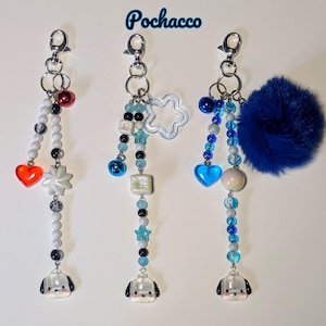 HK & Friends schattige cartoon sleutelhangers - witte puppy
