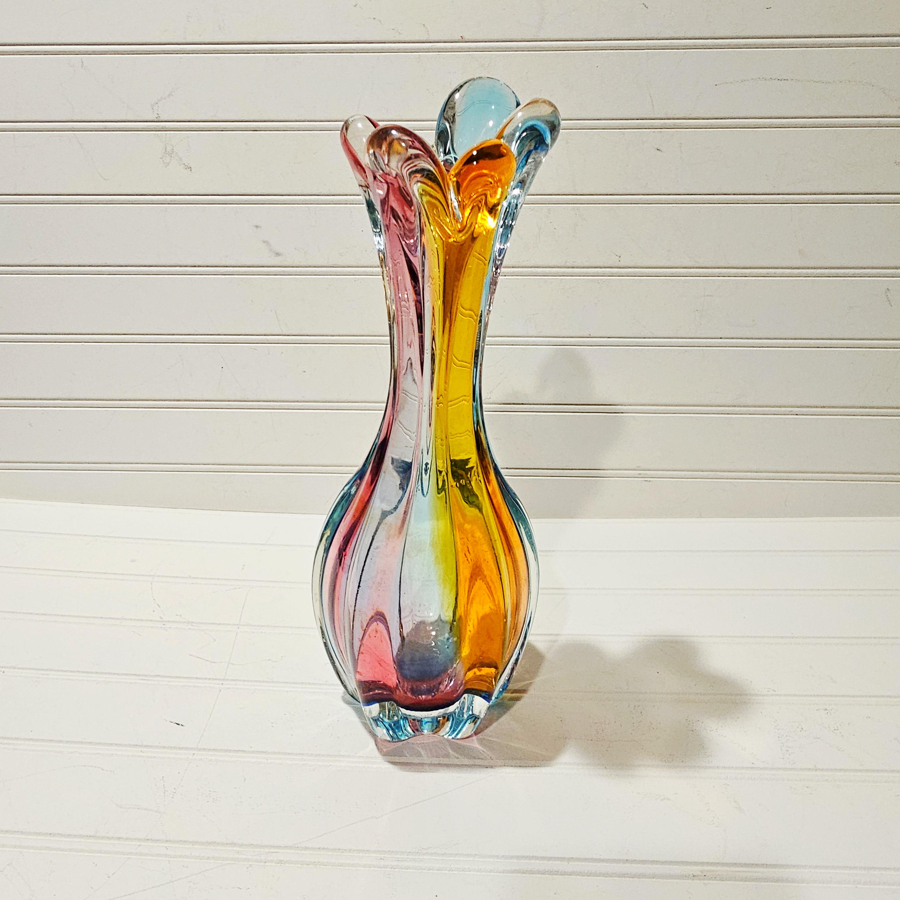 Vintage Japanese Blown Glass Vases - Etsy