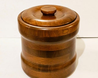 MCM Kustom Kraft Black Walnut Ice Bucket