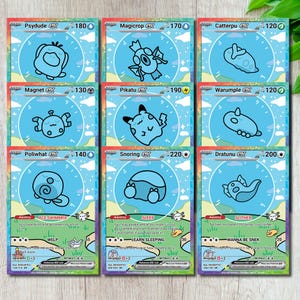 Monstres bulles ! - Cartes monstres faites main personnalisées ! Idéal pour offrir et collectionner !