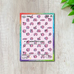 Jolie carte Idem ! - Cartes personnalisées faites main de monstre de slime ! Idéal pour offrir et collectionner !