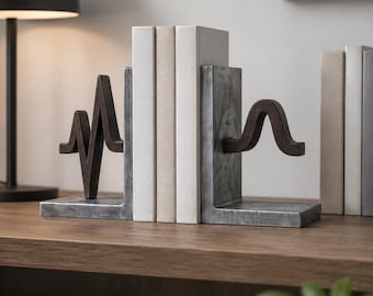 Sujetalibros abstractos, configuración de escritorio, detalles decorativos para estanterías, biblioteca doméstica