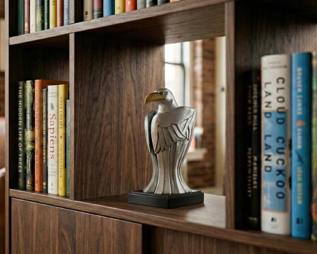 The Guardian Eagle Bust, Art Deco Eagle Sculpture - Etsy