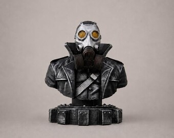 Wasteland Ranger Prop, Fallout Inspired RPG Figure for Dystopian Desk Display