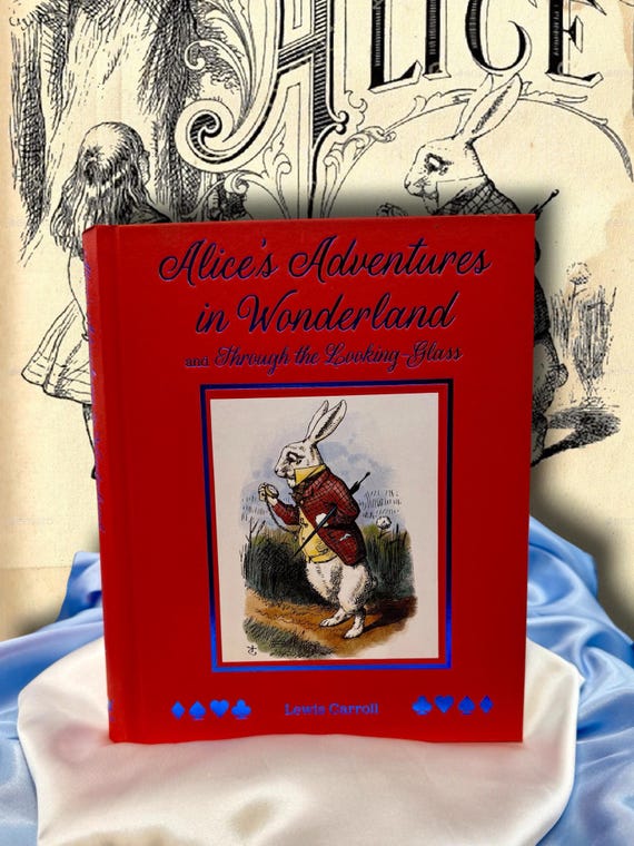 Alice in Wonderland Deluxe Collector Book Lewis Carroll, Illustrated Hardcover Sprayed Edges Gift Edition Arcturus