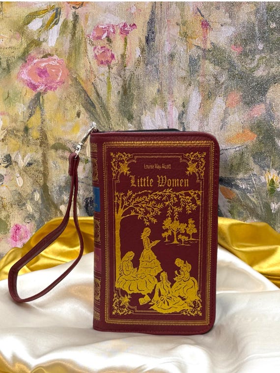 Little Women Book Wallet | Classic Novel Wristlet Clutch | Literary Gift for Readers | Louisa May Alcott Keepsake | StoryGiftStudio
