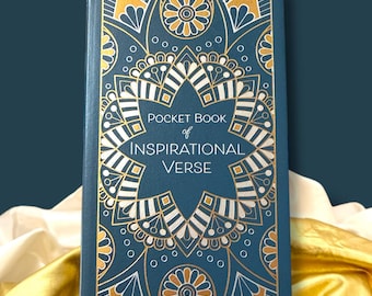 Pocket Book of Inspirational Verse | Gold Edged Poetry Collection | Giftable Poetry Keepsake from StoryGiftStudio
