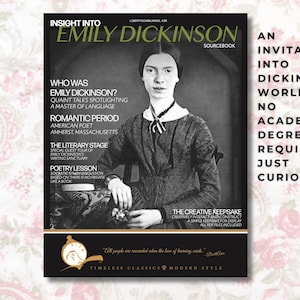 Insight into Emily Dickinson Sourcebook by BrittAnn Salerno Poetry Analysis Activities Creative Keepsake Pages American Poet Study Gift Book