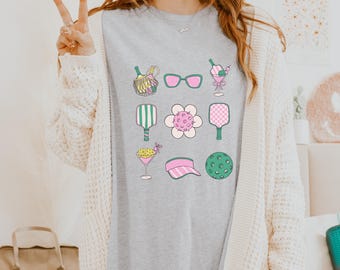 Pickleball Graphic Tee, Fun T-Shirt for Pickleball lovers, Pickleball Apparel, Pickleball Shirt For Women Pickleball Player Tee