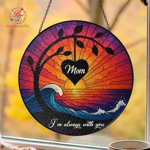 Memorial Stained Glass Suncatcher, Sympathy Gift, Loss Of Dad, Sympathy Gift,Personalized Memorial Suncatcher,Memorial Gift,Bereavement Gift