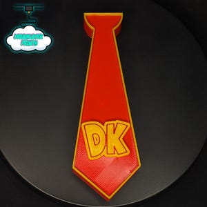 3D Printed DK Tie Plaque Wall/Shelf Decor