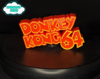 3D Printed DK 64 Plaque Wall/Shelf Decor