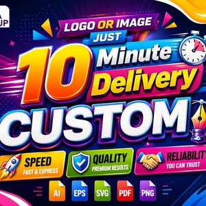 Logo to PNG & SVG Conversion | 10 Minute Custom Image Delivery | Transparent Digital File