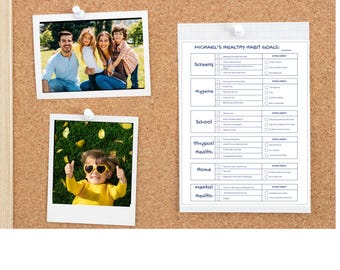 Bewerkbare gewoontetracker - gedragsgrafiek voor kinderen - dagelijkse gewoontegrafiek voor kinderen - Canva-sjabloon - direct downloaden - afdrukbaar - aangepaste bewerkingen