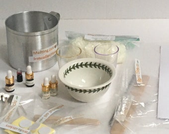 Healthy fun kit organic soy candle making kit includes everything to make a candle essential oils