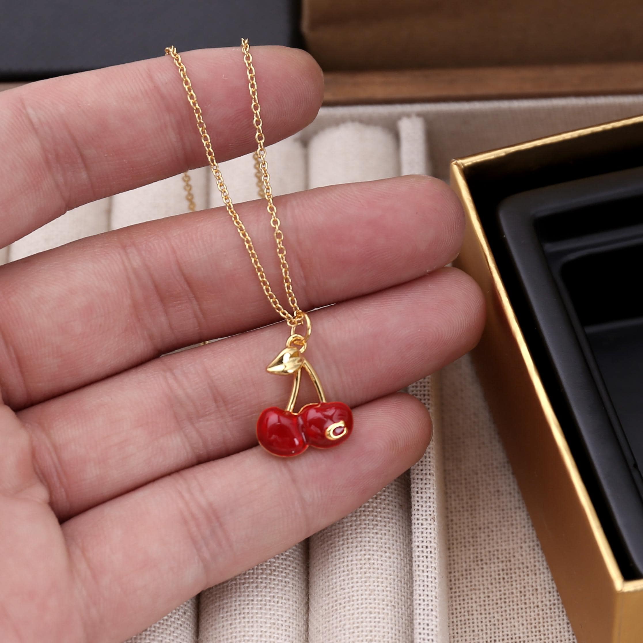 【Hei】high-quality cherry necklace★送料無料★2色 il_340x270.4716580785_daqn.jpg