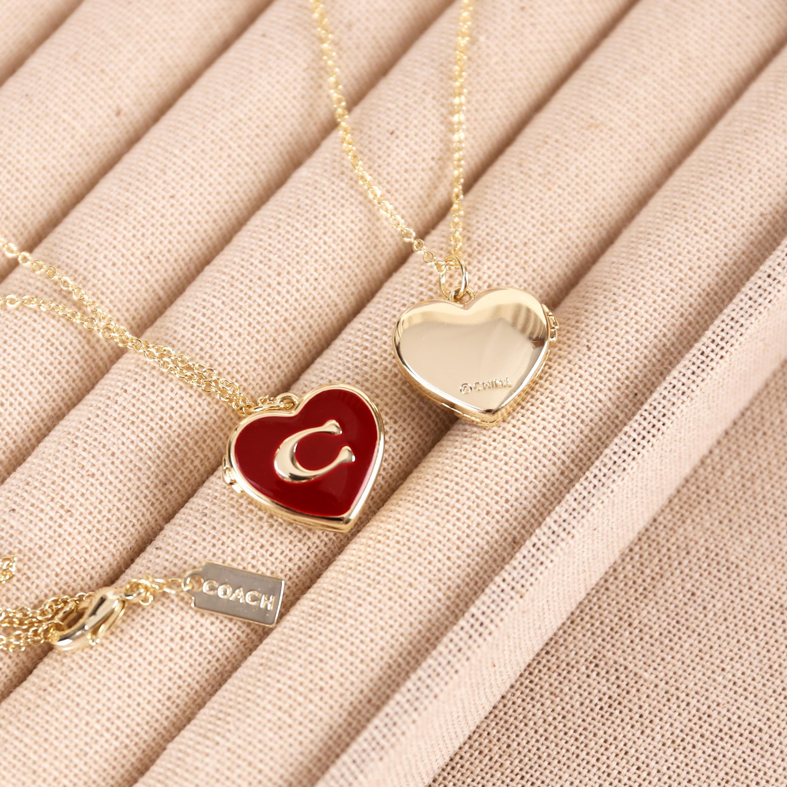 【国内発送】coach＊Double Stitched Hearts Pendant Necklace 515+j2VybZL.jpg