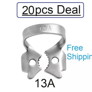 Puede incluir: Un paquete de 20 separadores ortodóncicos, tamaño 13A, para uso dental. Los separadores son de metal y tienen forma de U con dos puntas. El envío es gratuito.