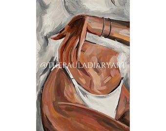 Waschtag ORIGINAL ART abstrakte Kunst Digital Download
