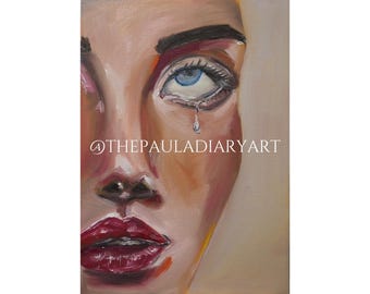 Cry Baby Cry ORIGINAL ART abstrakte Kunst