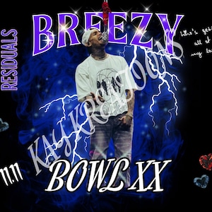 Chris Brown 20oz Tumbler Wrap Design, Music Lovers Tumblers Wraps , Tumbler Wrap PNG, PNG Digital Download, Breezy Bowl, Concert, T SHIRT