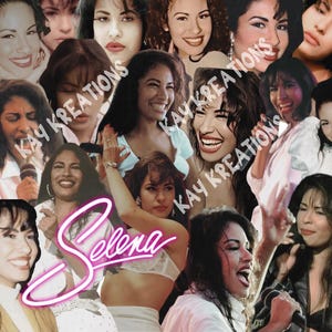 Selena Tumbler Wrap Design: Music Lovers 20oz PNG (Digital Download)