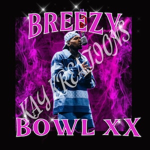 Chris Brown 20oz Tumbler Wrap Design, Music Lovers Tumblers Wraps , Tumbler Wrap PNG, PNG Digital Download, Breezy Bowl, Concert, T SHIRT