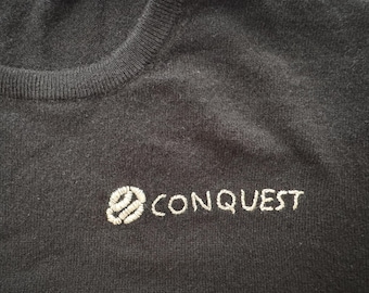 Custom 100% Men's Cashmere Sweater, Personalized Gift, Father's Day Gift, Hand Embroidered Cashmere Sweater, Custom Men's Gift, Gift for Dad