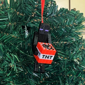 Enderman tnt ornament Christmas Minecraft