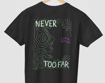Camiseta del Hijo Pródigo Lucas 15:11:32. Camiseta cristiana del Hijo Pródigo. Diseño topográfico basado en la fe. Versículo bíblico. Regalo religioso. Ropa de Jesús.