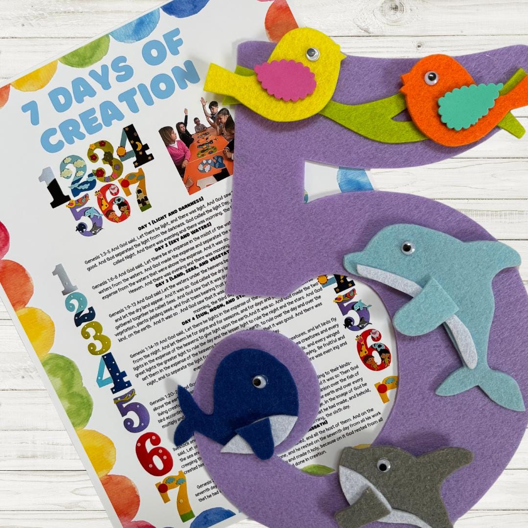 Creation Felt Board Set – Sunday School Bible Story, VBS Resource - Etsy