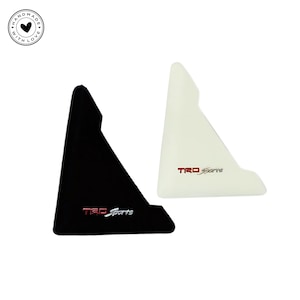 TRD Bumper Guard Strip – Anti-Collision Patch (Black/White) | Anti-Scratch Car Protector Trim | Stylish Universal Fit