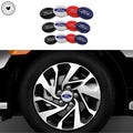 Ford Wheel Hub Stickers: Chrome Rim Center Cap Decals - 56/60/65mm (4pcs product logo