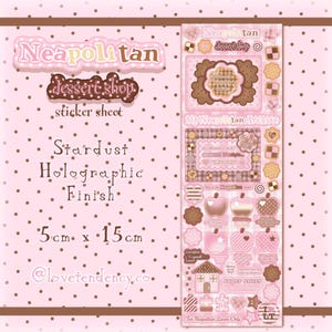 Neapolitan Dessert Shop Sticker Sheet