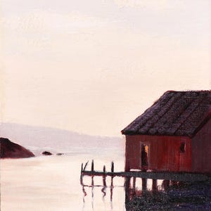 PEGGY&#39;S COVE SHACK | Small Oil Painting | Plein Air | 10X8 | Oil on Linen |Toronto | Ontario | Canada | Canadian Art | Canadian Artist