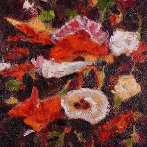 KLAPAVERSSTUDIE | Olieverfschilderij | Bloemen | 8&quot; x 8&quot; | Klein olieverfschilderij | Canada, Canadese kunst