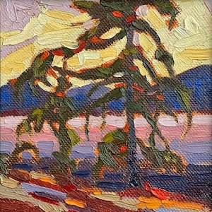 TOM TOMPSON STUDY | 8X8 | Oil on Linen | Canada | Canadian Art | Canadian Artist