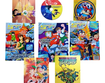 SpaceToon Arabic Comics Magazine Issues 30 31 32 Rare Gifts CD & Posters مجلة سبيستون